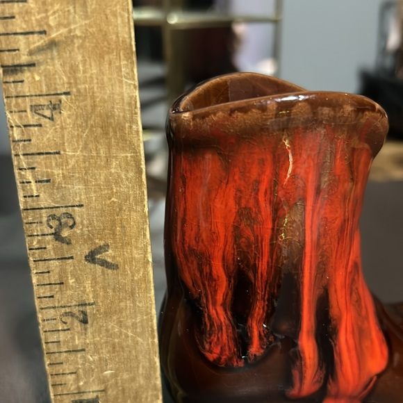 Vintage MCMaster Craft pottery cowboy cowgirl boot. MCM retro Vermilion Bay Ont - Picture 6 of 8